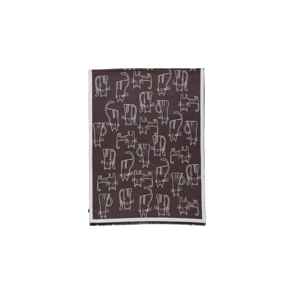 Brown Viscose Scarf Sandro Ferrone