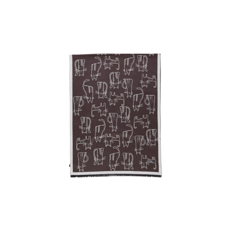 Brown Viscose Scarf Sandro Ferrone