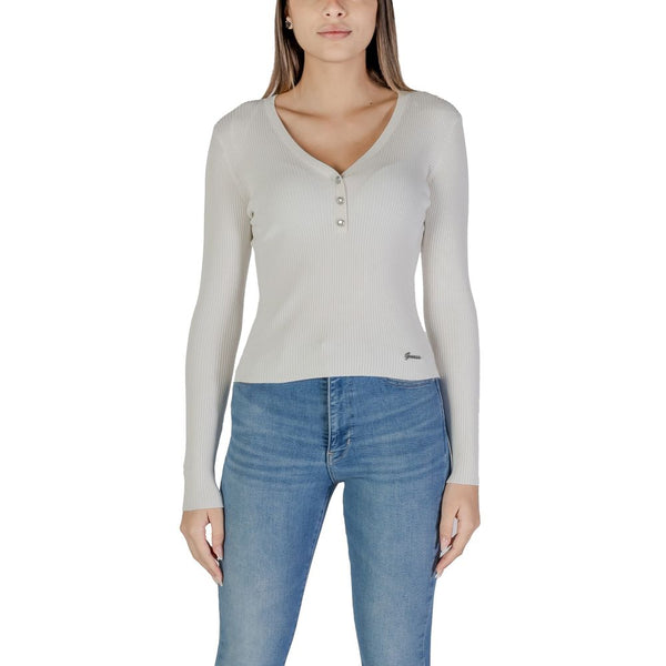 Cream Viscose Tops & T-Shirt Guess