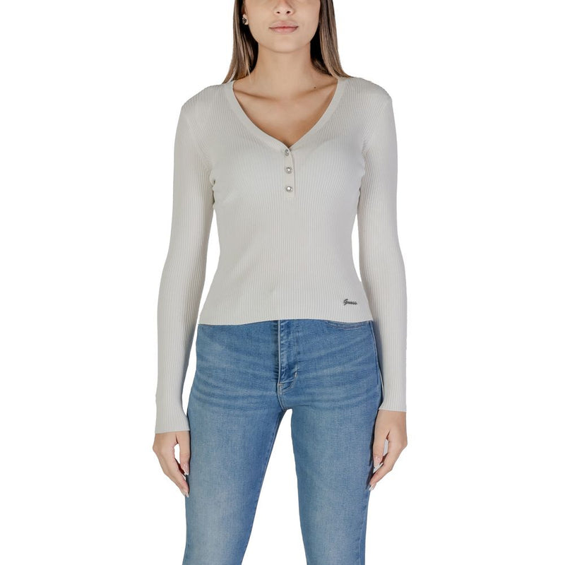 Cream Viscose Tops & T-Shirt Guess