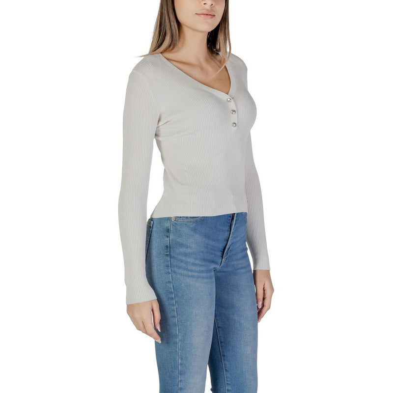 Cream Viscose Tops & T-Shirt Guess