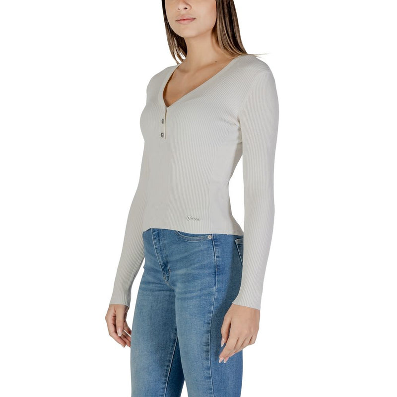 Cream Viscose Tops & T-Shirt Guess