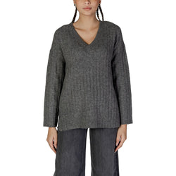 Gray Acrylic Sweater Vila Clothes