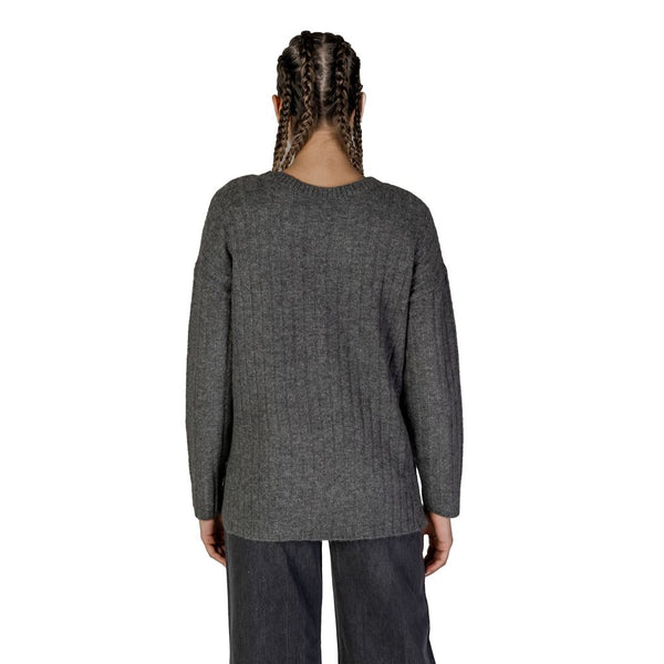 Gray Acrylic Sweater Vila Clothes