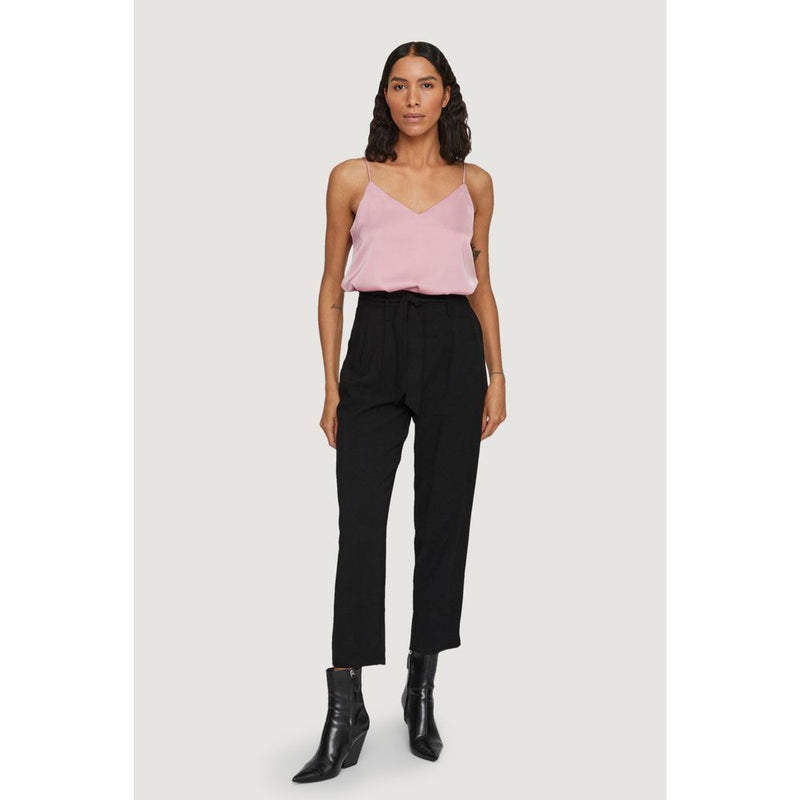 Black Viscose Jeans & Pant Vila Clothes