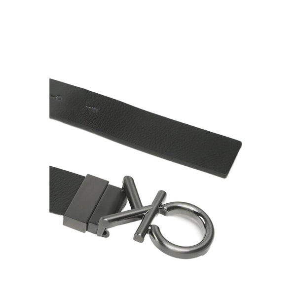 Black Leather Belt Calvin Klein