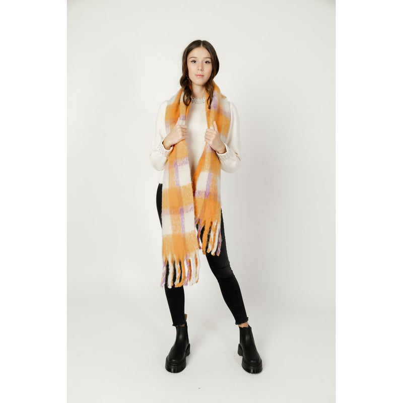 Orange Polyester Scarf Only