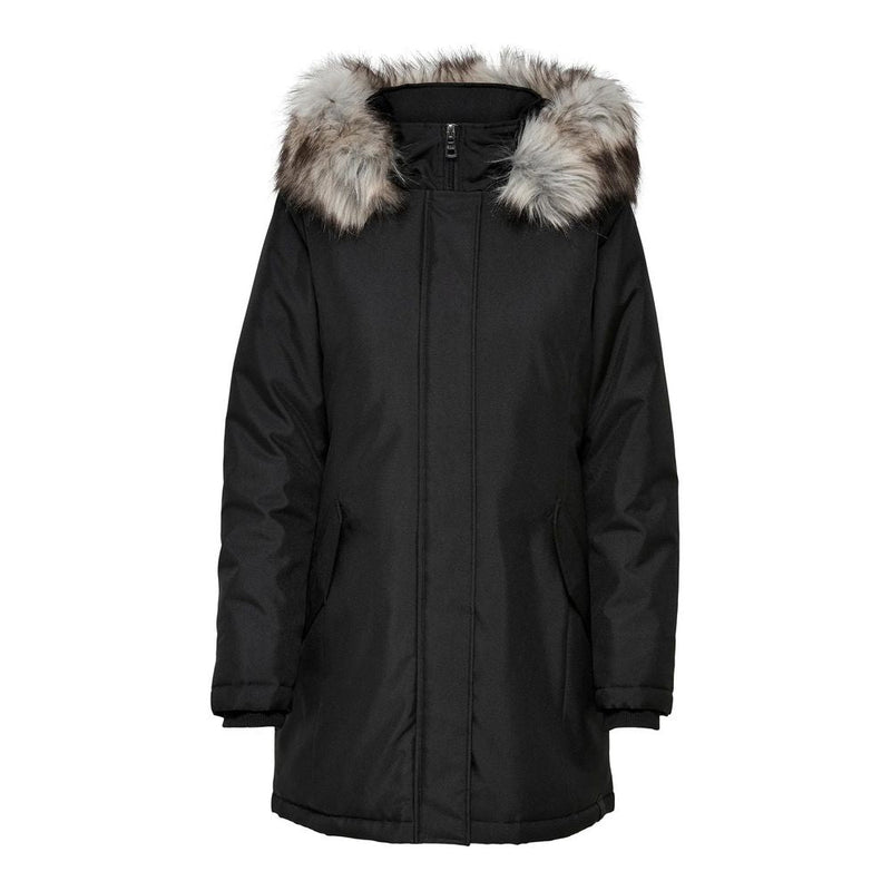 Black Polyester Jackets & Coat Only
