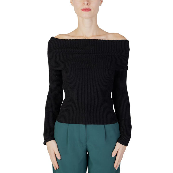 Black Viscose Sweater Only