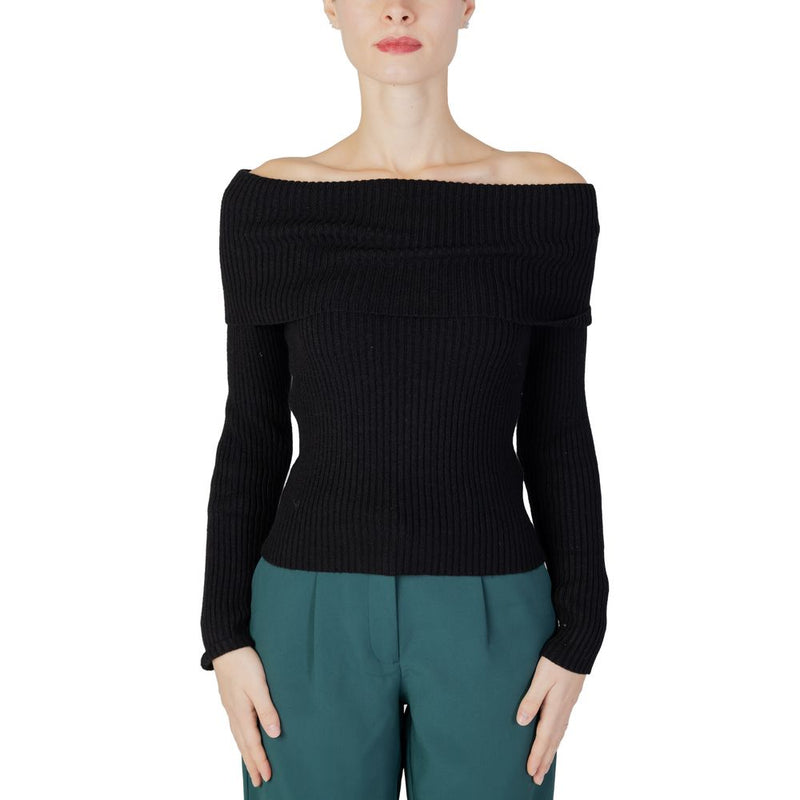 Black Viscose Sweater Only