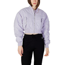 Purple Polyamide Jackets & Coat Calvin Klein Jeans