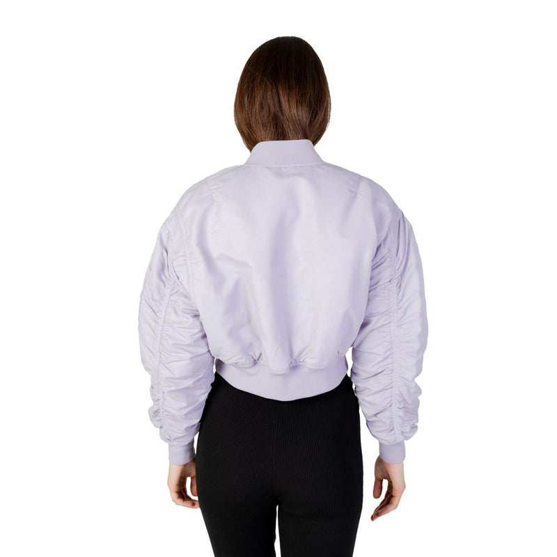 Purple Polyamide Jackets & Coat Calvin Klein Jeans