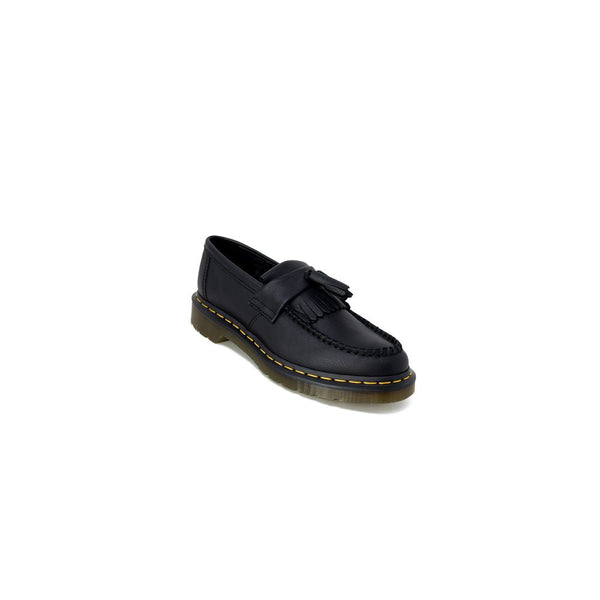 Black Leather Flat Shoe Dr. Martens
