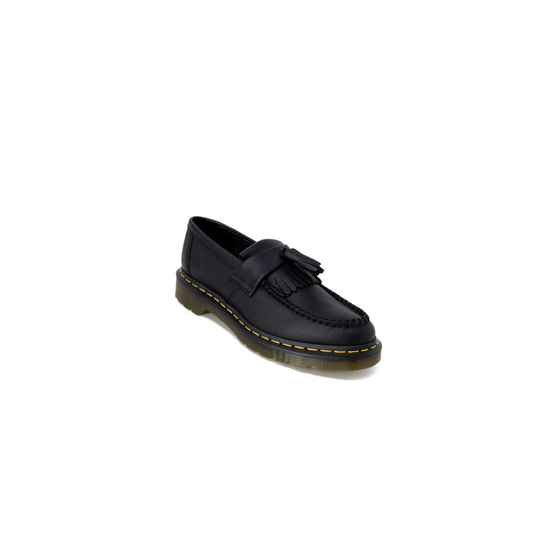Black Leather Flat Shoe Dr. Martens