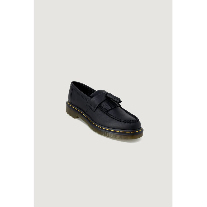 Black Leather Flat Shoe Dr. Martens