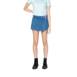 Blue Cotton Short Calvin Klein Jeans