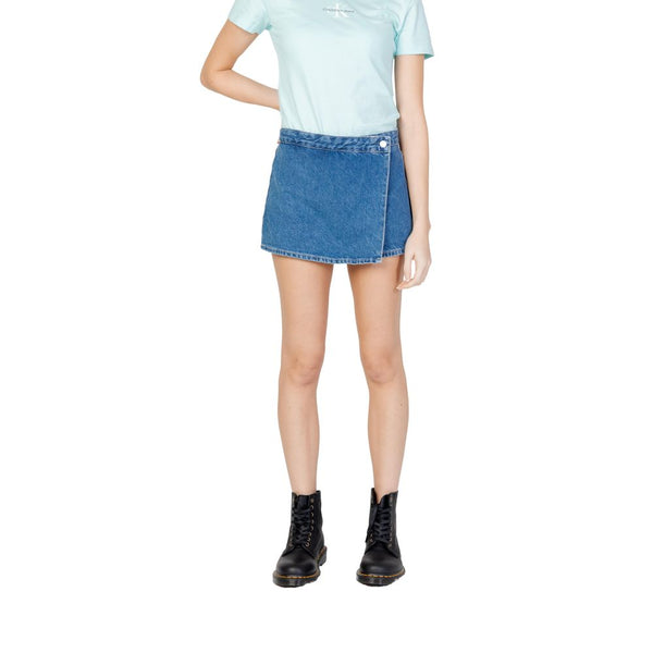 Blue Cotton Short Calvin Klein Jeans