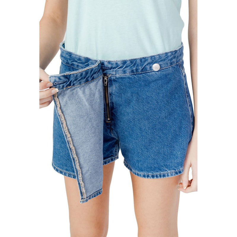 Blue Cotton Short Calvin Klein Jeans