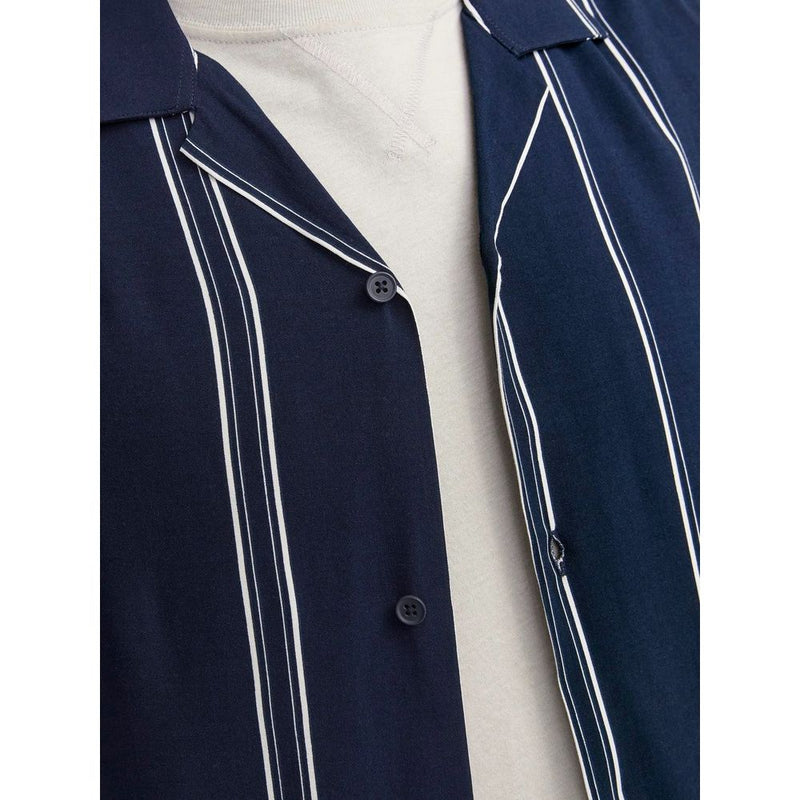 Blue Viscose Shirt Jack Jones