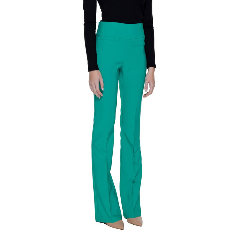 Green Polyester Jeans & Pant Sandro Ferrone