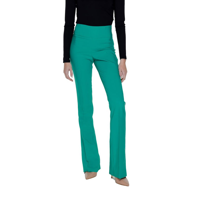 Green Polyester Jeans & Pant Sandro Ferrone