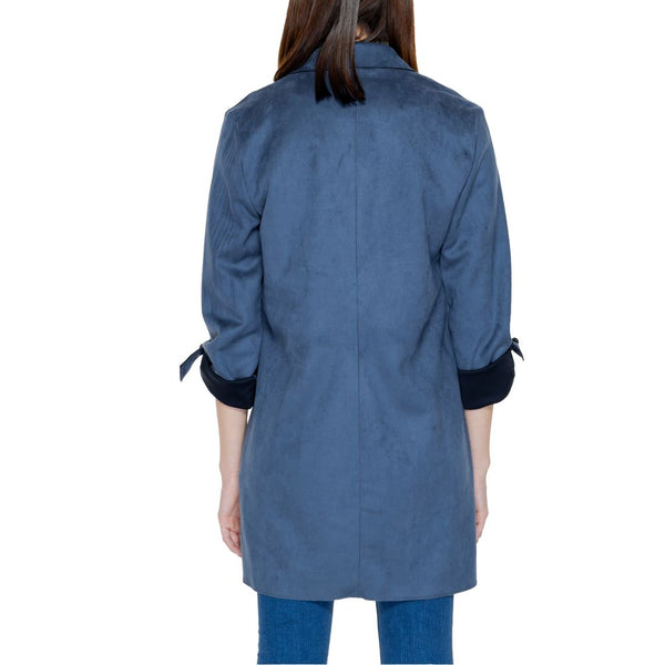 Blue Polyester Jackets & Coat Only