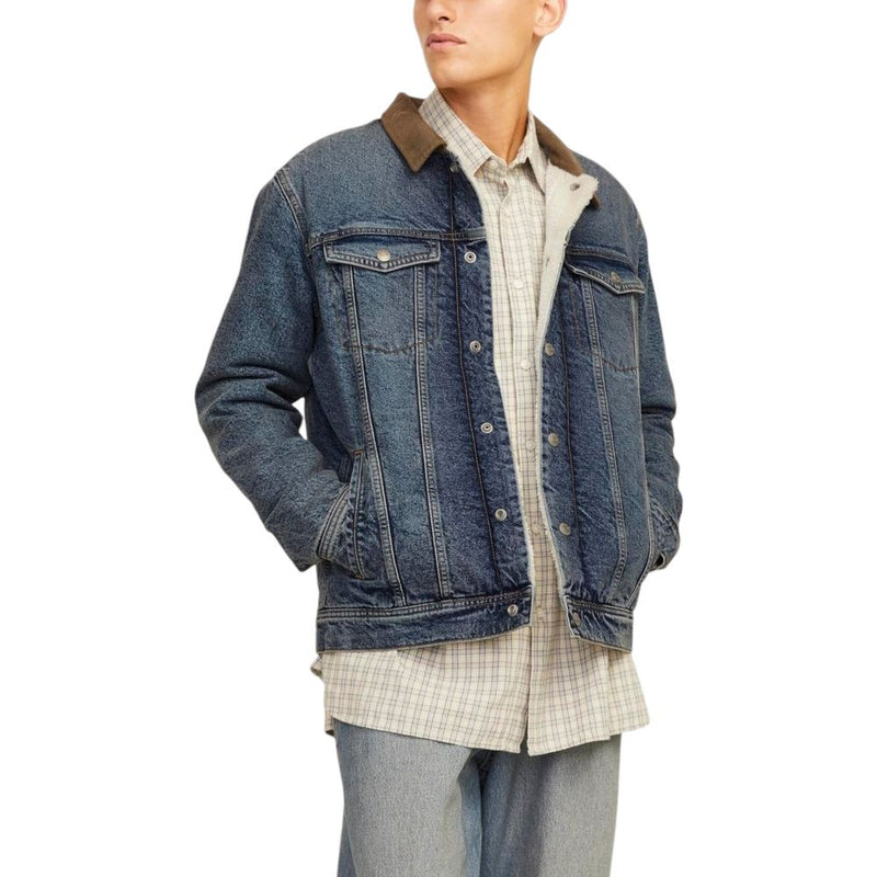 Blue Cotton Jacket Jack Jones