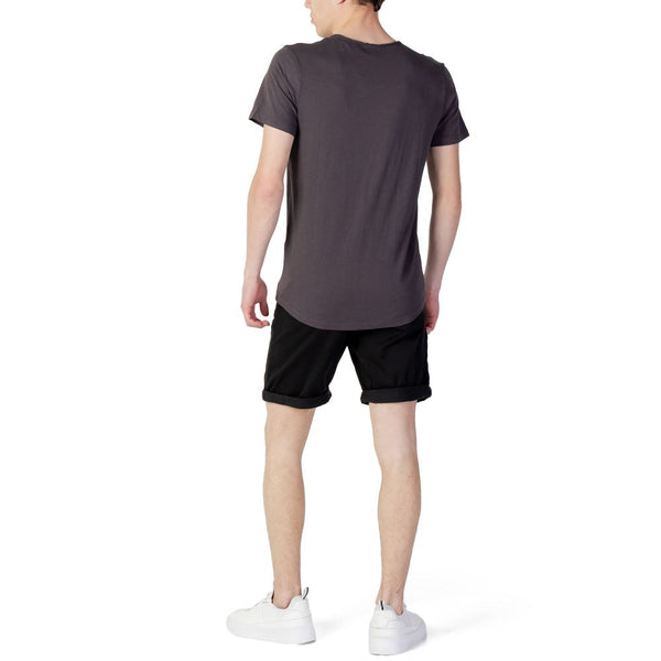 Gray Organic Cotton T-Shirt Jack Jones