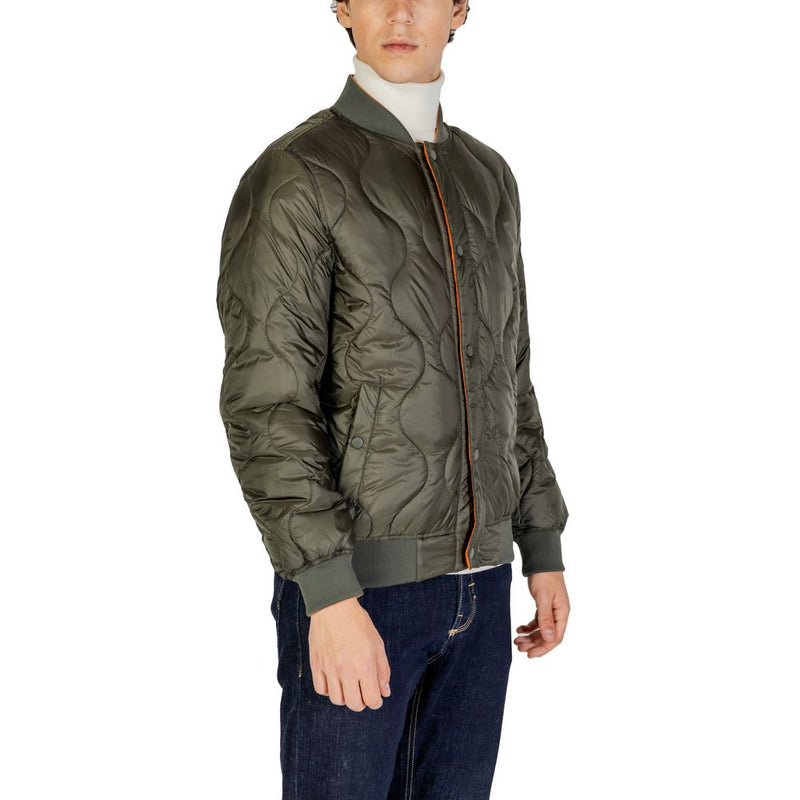 Green Polyamide Jacket Gianni Lupo