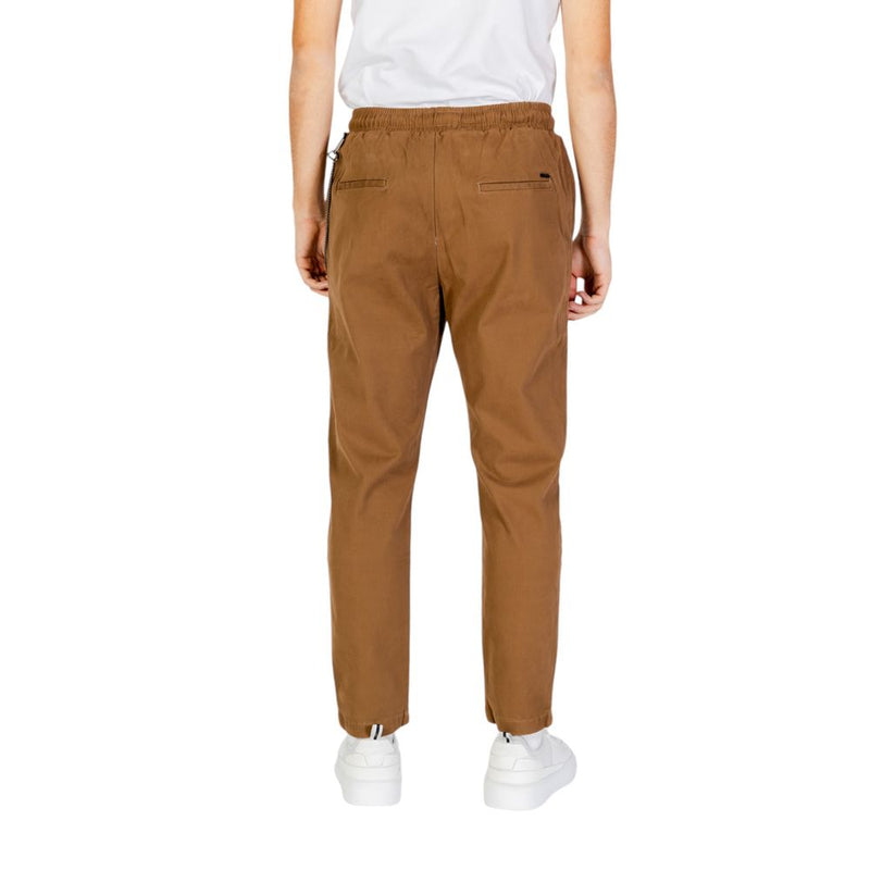 Brown Cotton Jeans & Pant Gianni Lupo