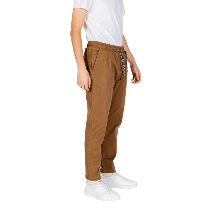 Brown Cotton Jeans & Pant Gianni Lupo