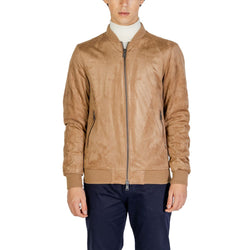 Beige Polyester Jacket Gianni Lupo