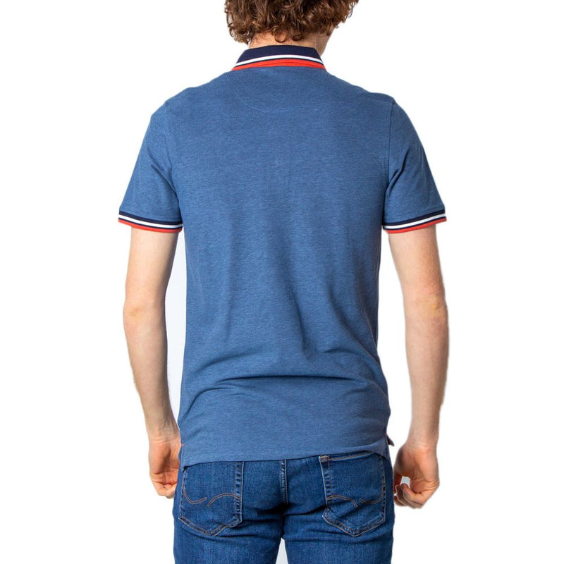 Blue Cotton Polo Shirt Jack Jones