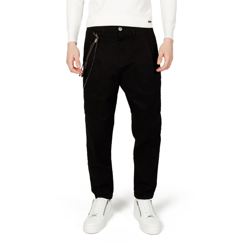 Black Cotton Jeans & Pant Gianni Lupo