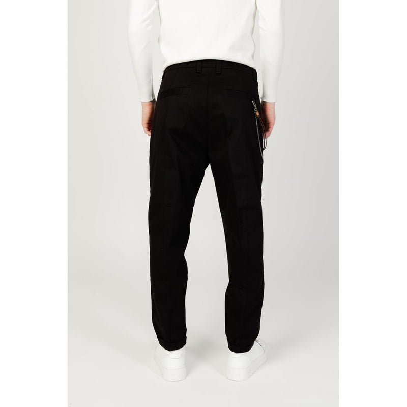 Black Cotton Jeans & Pant Gianni Lupo