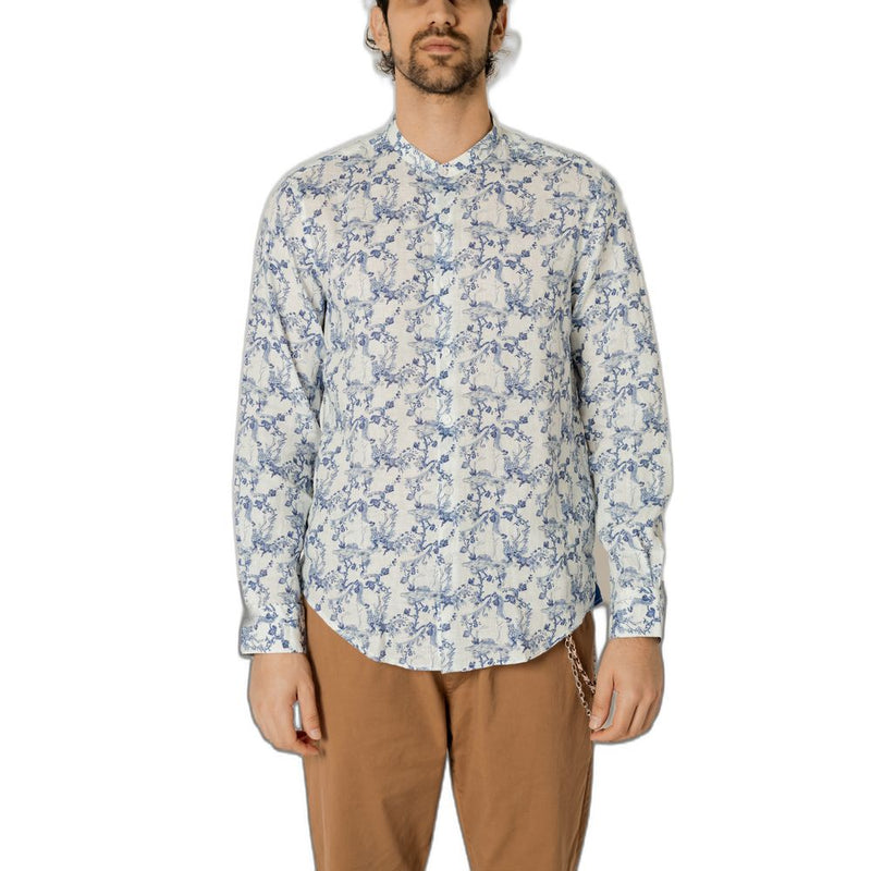 Blue Linen Shirt Gianni Lupo