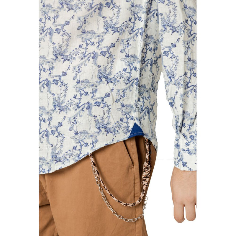 Blue Linen Shirt Gianni Lupo
