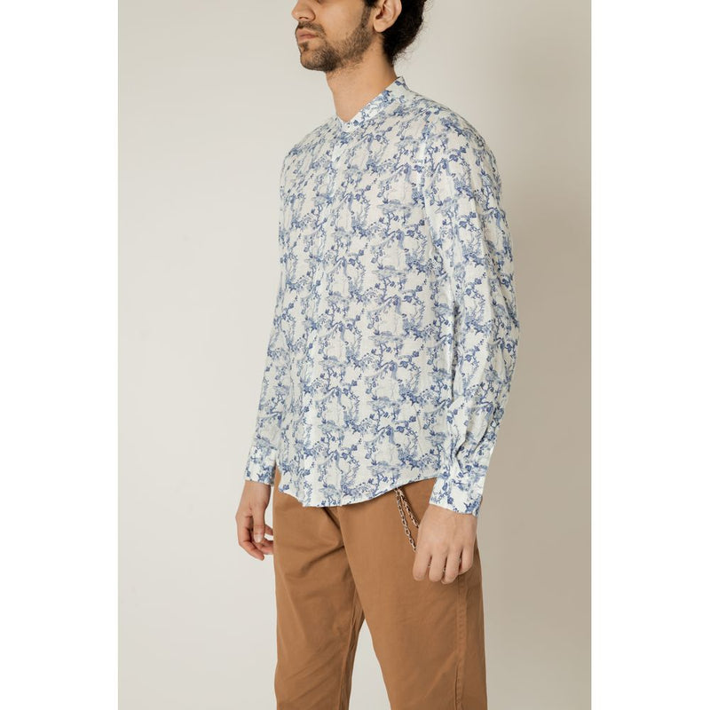 Blue Linen Shirt Gianni Lupo