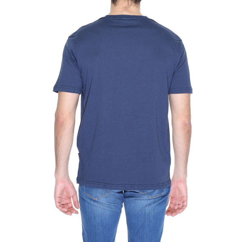 Blue Cotton T-Shirt Gianni Lupo