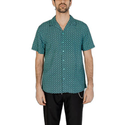 Turquoise Viscose Shirt Gianni Lupo