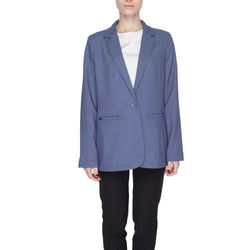 Blue Polyester Suits & Blazer Street One