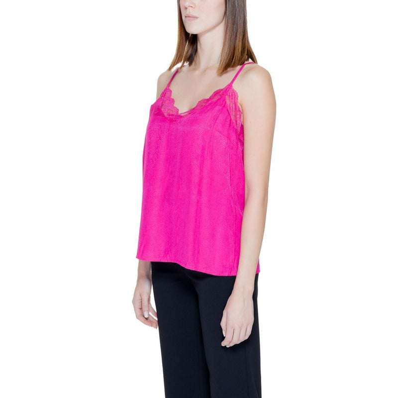 Pink Viscose Tops & T-Shirt Vila Clothes