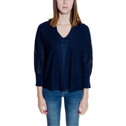 Blue Viscose Cardigan Street One