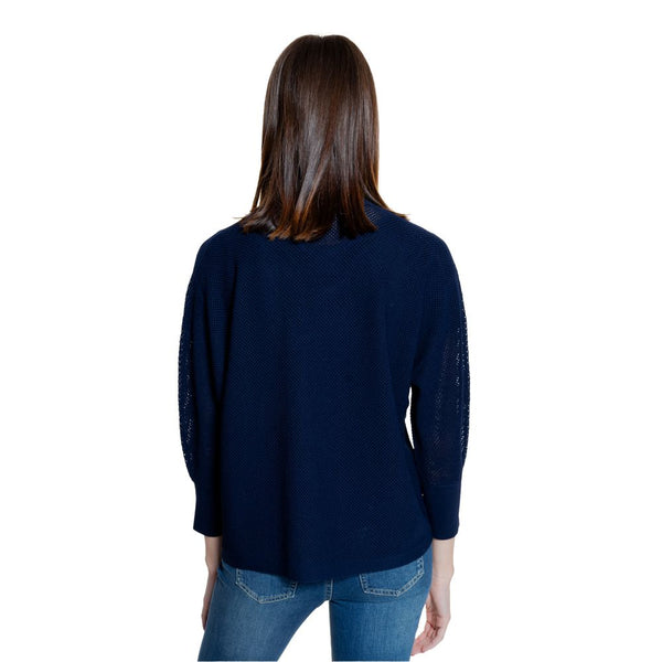 Blue Viscose Cardigan Street One