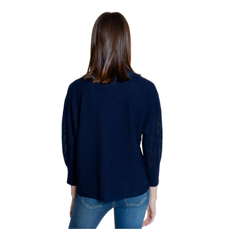 Blue Viscose Cardigan Street One