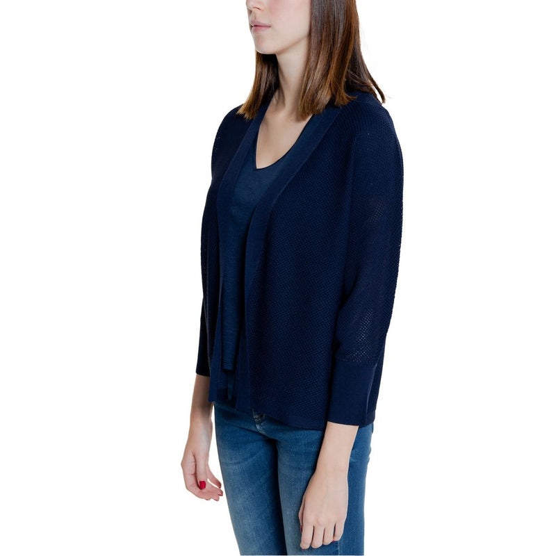 Blue Viscose Cardigan Street One