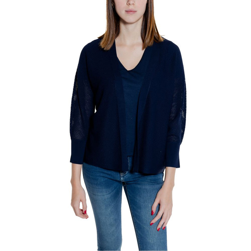 Blue Viscose Cardigan Street One