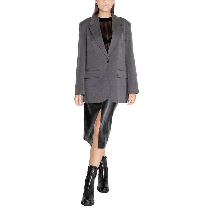 Gray Recycled Polyester Suits & Blazer Only