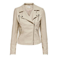 Beige Viscose Jackets & Coat Only