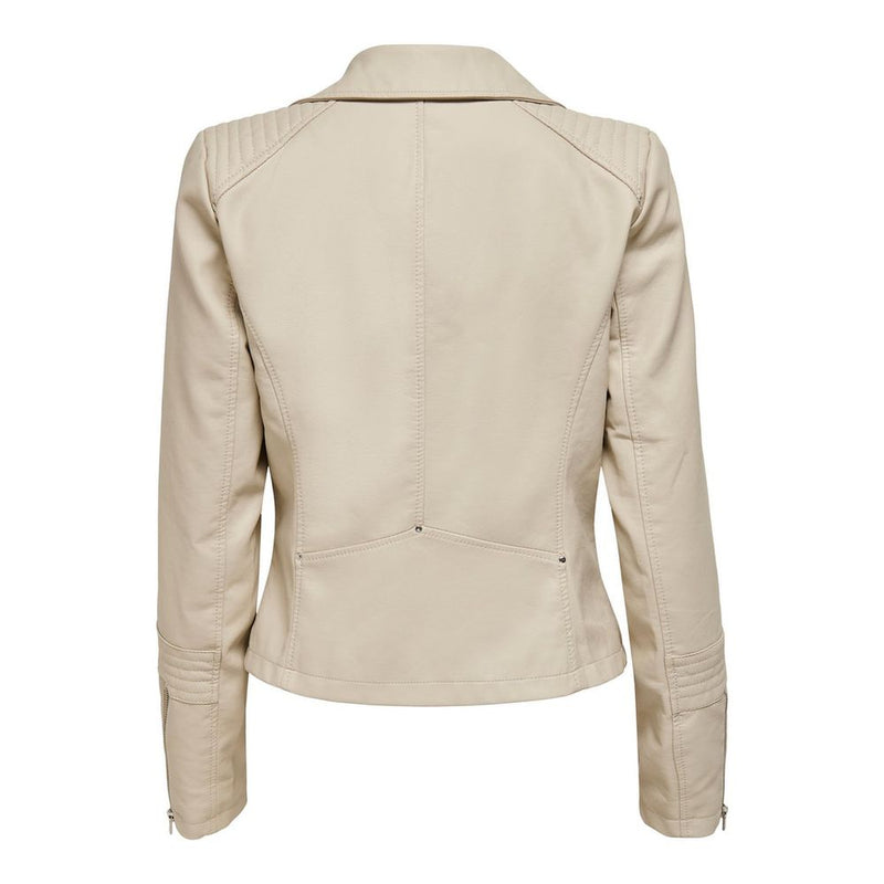 Beige Viscose Jackets & Coat Only